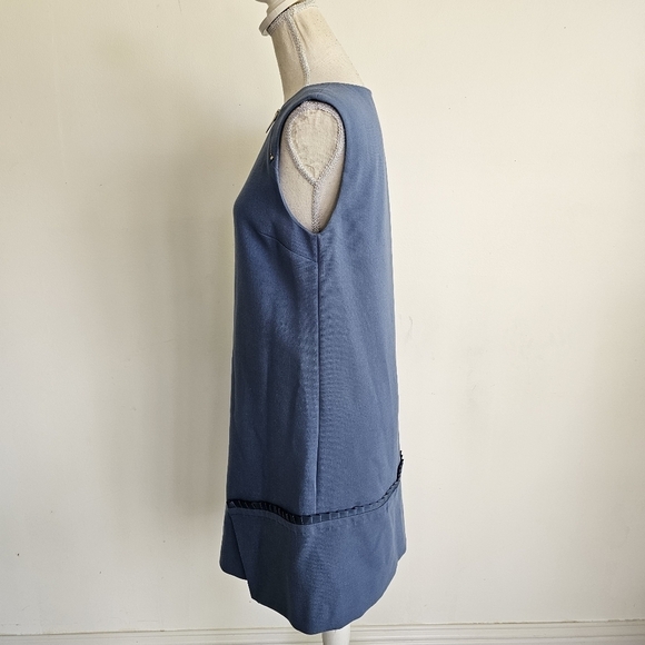 Liu Jo Jeans Blue Zipper Zip Ruffle Dress - Picture 5 of 13